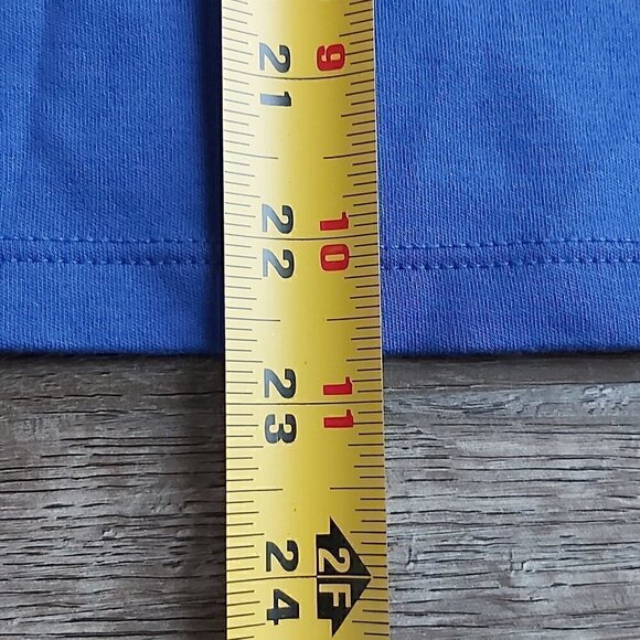 L.L. Bean 100% Supima Cotton 3/4 Sleeve Royal Blue Top - Size Small Petite - Picture 6 of 7